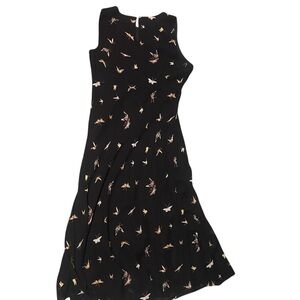 Prairie Rose Vintage Butterfly Midi Dress Size 6 Grunge Fairy Y2K Feminine